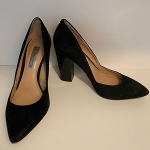 Elegant! INC, Size 6M, Black Suede, Thick heels